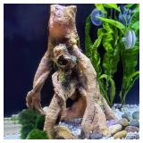 SLOCME Aquarium Resin Wood Trunk Ornament - Lifelike Driftwood Decor,Betta Fish or Other Pets Can Swim Through The Branches