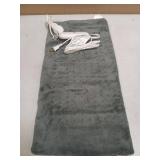 GENIANI Electric Heating Pad for Back Pain & Cramps Relief, Electric Throw, Auto Shut Off, Machine Washable, Moist Heat Pad for Neck & Shoulder - Valentines Day Gifts for Her (12x24", Tabby Gray) - Re