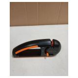 Orange Ninja 4-Stage Knife Sharpener & Serrated Knife Sharpener Repairs, Sharpens & Polishes Blades with Ergonomic Non-Slip Grip - Retail: $23