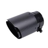 Carbon Fiber Exhaust Tip 2" Inlet to 4"Outlet, Universal Tailpipe 2 Inch Exhaust Muffler Tip (Matte) - Retail: $30