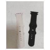 IKANFI 2Pack Leopard Engraved Bands Compatible with Apple Watch Band 49mm 46mm 45mm 44mm 42mm Women, Silicone Cheetah Sport Strap for iWatch Series SE 10 9 8 7 6 5 4 3 2 1,Ultra-BKSL-42 - Retail: $9