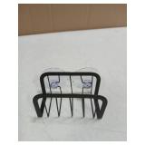 HLOOL Sponge Holder for Kitchen Sink with Suction Cups, Kitchen Sponge Holder,Sink Caddy(Black) - Retail: $5