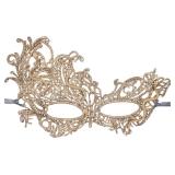 Zinniday Gold Lace Masquerade Mask - 2026 Meduasa Snake Mask with Shiny Rhinestone for Women Men Couples, Venetian Eyemask for Gatsby Halloween Renaissance Festival Party Carnival Evening Prom Ball - 