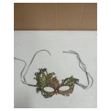 Zinniday Gold Lace Masquerade Mask - 2026 Meduasa Snake Mask with Shiny Rhinestone for Women Men Couples, Venetian Eyemask for Gatsby Halloween Renaissance Festival Party Carnival Evening Prom Ball - 