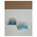 VAEHOLD Wall Towel Hooks, Heavy Duty Sticky Holder Waterproof Towel Hooks for Hanging Coat, Clothes, Closet Hook Wall Mount for Kitchen (Silver, 2 Pack) - Retail: $10