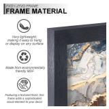 Fxojyvo Engineered Wood 6x12 Picture Frame Set of 6, Black Frame for 6 x 12 Inch Picture Poster Photo, Light Weight 6 by 12 Frame with Wood-grain for Wall - 6 Pack/Black/6"x12" - Retail: $20