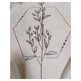 Farmhouse Beige Canvas Wall Art Retro Floral Line Pictures Minimalist Prints 16 x 24in 3pcs Per Set 3 Sets