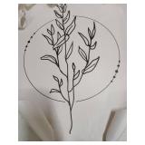 Farmhouse Beige Canvas Wall Art Retro Floral Line Pictures Minimalist Prints 16 x 24in 3pcs Per Set 3 Sets