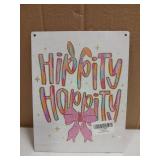 Hippity Hoppity Wooden Easter Decor 8 x 10in