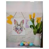 Easter Bunny Wooden Decor 8 x 10in