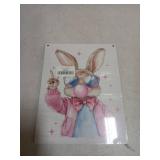 Easter Bunny Wooden Decor 8 x 10in