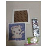 Mini Diamond Art Kit Cute Cat with Frame