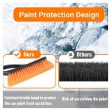 UMUACCAN 27" Snow Brush and Ice Scrapers for Car Windshield, Car Accessories for Men Detachable Snow Scrapers with Ergonomic Foam Grip for Cars, Trucks, SUVs - Retail: $13