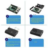 MazerPi Raspberry Pi 4 Case with Cooling Fan and Heatsink for Pi 4B - Retail: $9