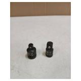 2PCS Impact Socket Adapter and Reducer Set, 1/2" to 3/8" & 3/8" to 1/2" Inch Square Drive Wrench Adapter, CR-MO Steel, for Drill, Breaker Bar, Ratchet Drive, Christmas Stocking Stuffers for Adults - R