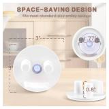 Discount Parts Direct Sponge Holder For Scrub Daddy Mommy Sponge, Bathroom Kitchen Sink Caddy Organizer Storage with Suction Cup, Dishwasher Safe, Keep Sponge Dry, White 1-pack - Retail: $6