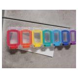 Fullicon Weekly Pill Organizer 7 Day Ultra Moisture and Spill Proof Daily Pill Box, Large Medicine Case with Secure Buckle, Compact Travel Pill Container for Pill, Vitamin, & Fish Oil (Rainbow Clear) 