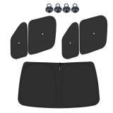 ULROLIT Front Windshield Side Window Sun Shade for 2014-2025 Dodge RAM ProMaster Full Size Cargo Van, Foldable Window Sunshade Sun Visor Protector, Window Shades Blocks UV Rays Heat, Pack of 5 - Retai