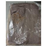 FuWeave 3 Pcs Vintage Brown Hand Towels Fancy Decorative Bathroom Towels 13.3 x 29.5