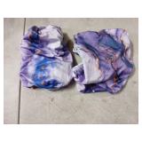 Kxyudcn Light Purple Marble Dustproof 2 Pack Counter Saddle Seat Cover for Kitchen Decor Washable Rectangular Bar Stool Slipcover with Elastic Bottom for Family Gathering Potluck - Retail: $15