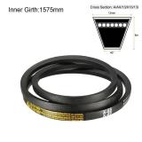 uxcell A62 Drive V-Belts 62" Inner Length 13mm Width 8mm Thick JIS Standard A-Section Rubber Drive Transmission Belt - Retail: $