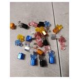 Datanly 20 Pcs Cute Duck Glow in The Dark Tire Valve Caps Luminous Valve Stem Caps Interesting and Practical Tire Decoration Universal for Car, Truck, SUV, Motorcycles, Bike, 5 Color - Retail: $9