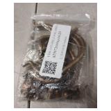 uxcell 4Pcs 3.54 Inch Brass Drawer Pulls and Knobs with Double Mounting Holes, Vintage Ring Drawer Pulls with Screws Flower Shape for Cabinet Dresser Closet Cupboard, Bronze - Retail: $17