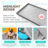 SIKADEER 28" x 22" Under Sink Mat Waterproof, Silicone Mat Kitchen Drawer Shelf and Cabinet Liner, Sink Protector for Kitchen Organizers and Storage, Boot Tray Pet Food Mats - Retail: $33