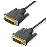Critin DVI-D 24+1 Dual Link Male to Male Cable, 3M 2560x1600/1080P High Speed Gaming Monitor Cable, Gold Plated Connectors for PC, DVD, Projector - Retail: $5
