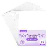 Joyberg 18Pack Poster Board, 11in x 14in White Poster Boards, Posterboard, Poster Board Paper for Crafts, DIY, Drawing - Retail: $6