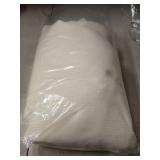 maxmill Textured Rectangular Tablecloth Water Resistance Antiwrinkle Spillproof Soft Jacquard Table Cloth for Dining Room, Buffet Banquet Parties and Holiday Dinners, 60 x 104 Inch, Ivory - Retail: $2