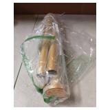 CorkLatta Gold Shower Curtain Rod 31 to 68 Inch,1 Inch Diameter Adjustable Spring Tension Stainless Steel Telescoping Rod,Easy Install,No Rust - Retail: $18