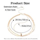 Yean Gold Head Chain Bohemian Hair Jewelry Headpiece Forehead Band Festival Hair Headband Accessories for Women and Girls (Gold) - Retail: $9