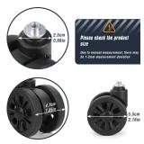 Zoofen Luggage Replacement Wheels 2 pcs Suitcase Replacement Wheels Wear-Resistant Luggage Wheels for Most Suitcase Repair - Retail: $20