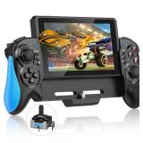 Gammeefy Switch Controller for Switch/Switch OLED, Hall Effect One-Piece Joypad Controller Replacement for Switch Pro Controller, Switch Remote with Turbo & Dual Motor Vibration - Retail: $40