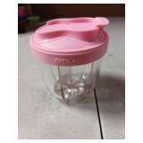 Cute Pill Organizer,Pill Dispenser with 7 Large Compartments,Portable Pill Bottle Box with Wide Opening for Easy Use, Anti-Mix Pills Organizer for Travel,Includes 20 Pcs Sticky Labels Pink - Retail: $