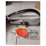 JLIAN MIOR Mini Handheld Sewing Machine for Beginners, Easy to Use, Fast Stitching Perfect for Clothes, Fabrics, and Quick Home Repairs for Mom Birthday Valentine