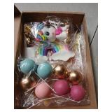 29 PCS Unicorn Cake Topper, Unicorn Rainbow Cake Decorations with Rainbow Stars Unicorn Balls Happy Birthday Cake Decorations for Boys Girls Kids Birthday Party Baby Shower Supplies (Star) - Retail: $