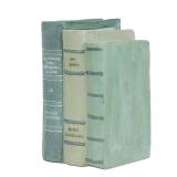 Guichifun Decorative Books Living Room Decor - Resin Sage Green Faux Books Fake Modern Home Decoration for Bookshelf Coffee Table Decor 5.5 x 4.5 x 7.5 Inch - Retail: $25