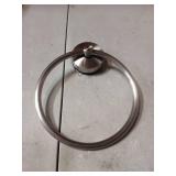 YOHOM Suction Cup Towel Ring Hand Towel Holder for Bathroom Vacuum Suction Washcloth Holder Dish Towel Hanger for Shower Wall No Drill Stainless Steel Brushed Finish - Retail: $15