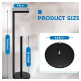 Toilet Paper Holder Stand, Toilet Paper Stand Black, Free Standing Toilet Paper Holder, Toilet Paper with Storage by Bathth - Retail: $14