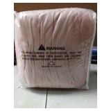 WEERRW 4 Pieces Velvet High Stretch Couch Covers for 3 Cushion Couch Sofa Slipcovers, Washable Furniture Protector with Non Slip Elastic Bottom, Feature Soft and Thick Plush Fabric, Pink, Large - Reta