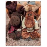 Pair of Plush Moose Stuffed Animals