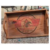 Budweiser Wooden Serving Tray