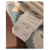 1986 Crown Crafts Duck Pattern Throw Blanket