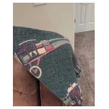 Vintage Airplane Theme Woven Throw Blanket