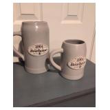 1904 Beerhouse St. Louis Grey Ceramic Beer Steins