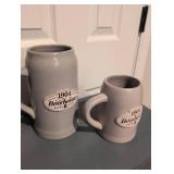 1904 Beerhouse St. Louis Grey Ceramic Beer Steins