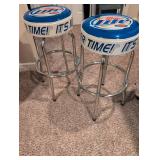 Miller Lite Bar Stools Set of 2