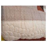 Handmade King Sized Patchwork Quilt with Floral Pattern